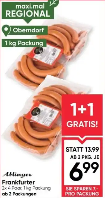 Maximarkt Ablinger Frankfurter Angebot