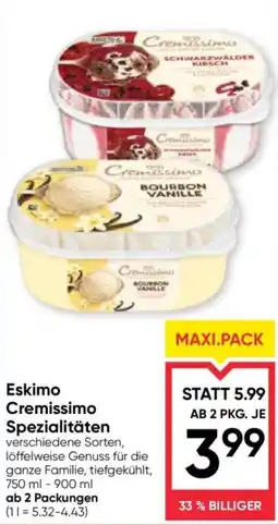Maximarkt Eskimo Cremissimo Spezialitäten Angebot