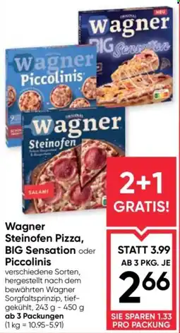 Maximarkt Wagner Steinofen Pizza, BIG Sensation Piccolinis Angebot