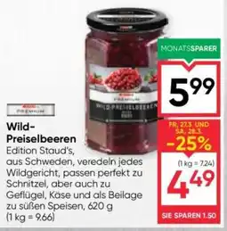 Maximarkt Wild- Preiselbeeren Angebot
