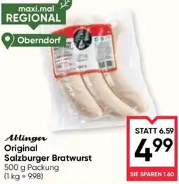 Maximarkt Ablinger Original Salzburger Bratwurst Angebot