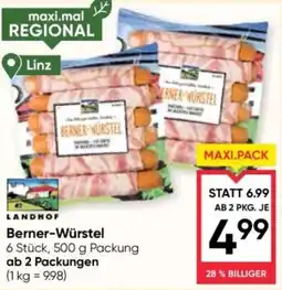 Maximarkt Berner-würstel Angebot