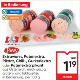 Maximarkt Extrawurst, putenextra, pikant, chili-, gurkerlextra oder putenextra pikant Angebot