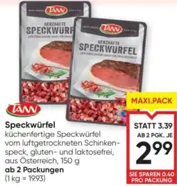 Maximarkt Speckwürfel Angebot
