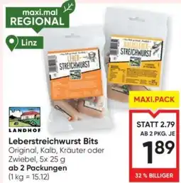 Maximarkt Leberstreichwurst bits Angebot