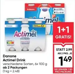 Maximarkt Danone Actimel Drink Angebot