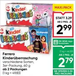 Maximarkt Ferrero kinderüberraschung Angebot