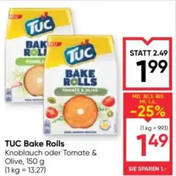 Maximarkt Tuc bake rolls Angebot