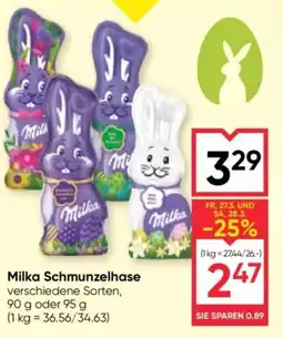 Maximarkt Milka Schmunzelhase Angebot