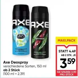 Maximarkt Axe Deospray Angebot