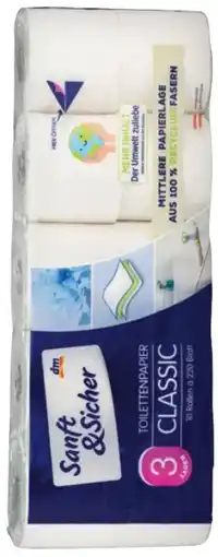 dm Sanft & Sicher Toilettenpapier Classic Angebot
