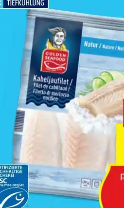 Hofer Golden Seafood Kabeljau Filets Angebot
