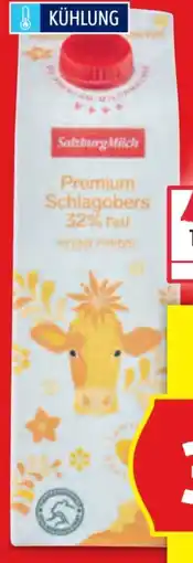 Hofer Salzburg Milch Schlagobers Angebot