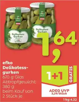 ADEG Efko delikatess- gurken Angebot