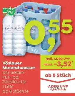 ADEG Vöslauer Mineralwasser Angebot