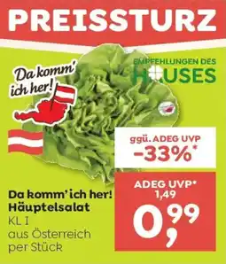 ADEG Da komm'ich her! Häuptelsalat Angebot
