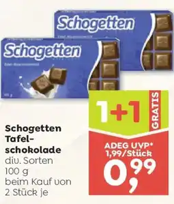 ADEG Schogetten Tafel- schokolade Angebot