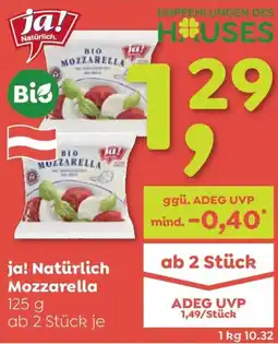 ADEG ja! Natürlich Mozzarella Angebot