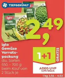 ADEG Iglo gemüse Vorrats- packung Angebot