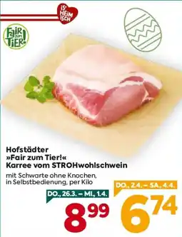 Billa Hofstädter fair zum tier! karree vom strohwohlschwein Angebot