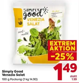 Billa Simply Good Venezia Salat Angebot
