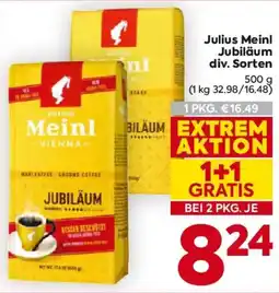 Billa Julius Meinl Jubiläum Angebot