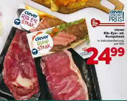Billa clever Rib-Eye-od. Rumpsteak Angebot