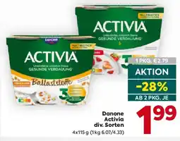 Billa Danone Activia Angebot