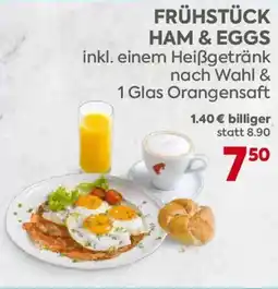 Billa Frühstück ham & eggs Angebot