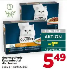 Billa Gourmet Perle Katzenbeutel Angebot