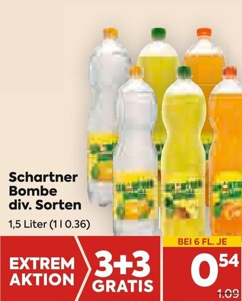 Billa Schartner Bombe Div. Sorten 1,5 Liter Angebot