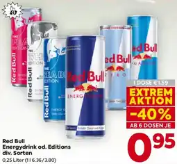 Billa Red Bull Energydrink od. Editions Angebot