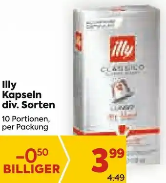 Billa Illy Kapseln Div. Sorten Angebot