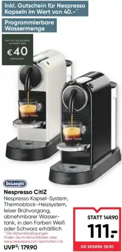 Maximarkt Nespresso Citiz Angebot