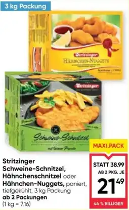 Maximarkt Stritzinger Schweine-Schnitzel, Hähnchenschnitzel oder Hähnchen-Nuggets Angebot