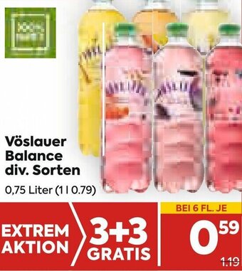 Billa Vöslauer Balance Div. Sorten Angebot