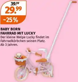 Müller Baby born fahrrad mit lucky Angebot