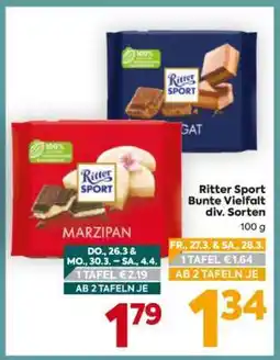 Billa Ritter Sport Bunte Vielfalt div. Sorten Angebot