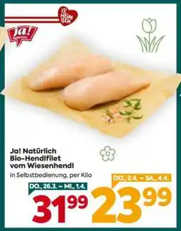 Billa Ja! Natürlich Bio-Hendlfilet vom Wiesenhendl Angebot