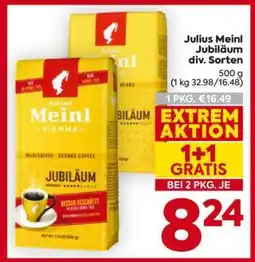 Billa Julius Meinl Jubiläum div. Sorten Angebot