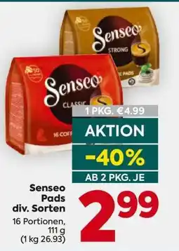 Billa Senseo Pads div. Sorten Angebot