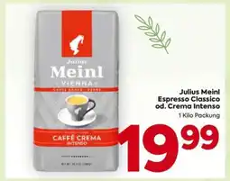Billa Julius Meinl Espresso Classico od. Crema Intenso Angebot