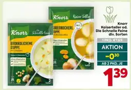Billa Knorr Kaiserteller od. Die Schnelle Feine div. Sorten Angebot