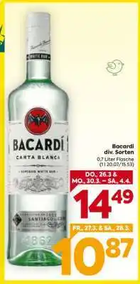Billa Bacardi div. Sorten Angebot