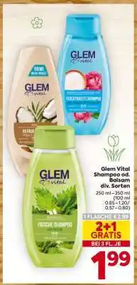 Billa Glem Vital Shampoo od. Balsam div. Sorten Angebot