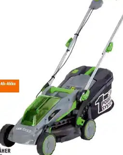 OBI Lux-Tools Akku-Rasenmäher-Set 1Power System A-RM-1x20/4/33 Angebot