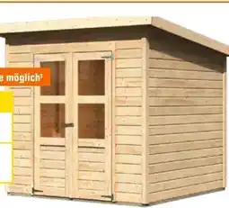 OBI Karibu Holz-Gartenhaus Neuenburg 2 Angebot