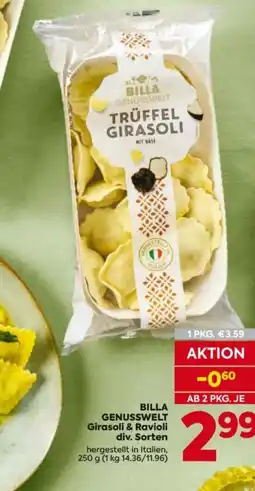 Billa BILLA GENUSSWELT Girasoli & Ravioli Angebot
