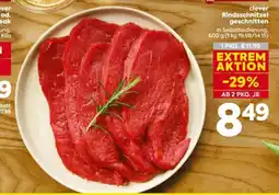 Billa clever Rindsschnitzel geschnitten Angebot
