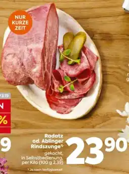Billa Radatz od. Ablinger Rindszunge Angebot